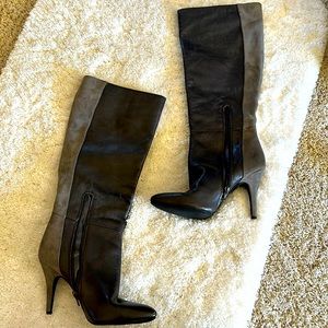 Jessica Simpson boots, brown, size 6 1/2 and heel 3 1/2 inches
